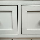 Cream Wall Mounted Cupboard with hooks - Lyon Range