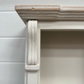 Cream Wall Mounted Cupboard with hooks - Lyon Range