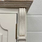 Cream Wall Mounted Cupboard with hooks - Lyon Range