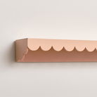 Peach Scalloped Wall Storage Shelf - 61cm