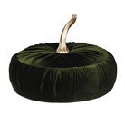 Dark Green Velvet Pumpkin Storage Box