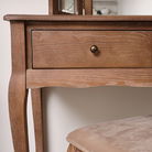 Dark Wood 2 Drawer Dressing Table - Willoughby Range