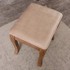 Dark Wood Dressing Table Stool - Willoughby Range