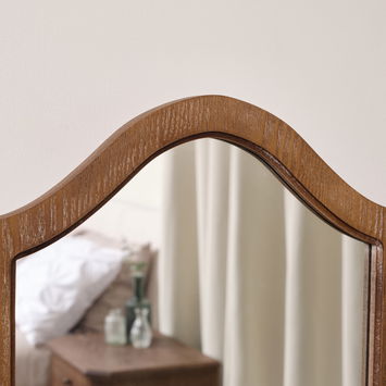 Dark Wood Triple Dressing Table Mirror - Willoughby Range