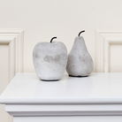 Decorative Cement Apple & Pear Ornament Set