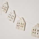 Distressed Wooden House Shaped Garland - 182cm