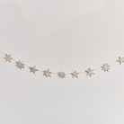 Distressed Wooden Star Garland - 120cm