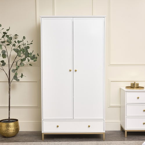 Double Wardrobe - Aisby White Range