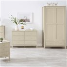 Double Wardrobe, Chest of Drawers & Pair of Bedside Tables - Hales Taupe Range