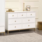 Double Wardrobe, Large Chest of Drawers & Pair of Bedside Tables - Aisby White Range