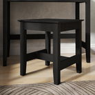 Dressing Table, Stool & Pair of Large 3 Drawer Bedside Tables - Hales Black Range