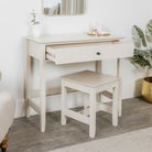 Dressing Table & Stool Set - Hales Taupe Range