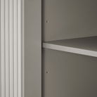 Elle Fluted 2 Doors Cabinet Plaza Taupe