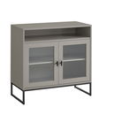 Elle Fluted 2 Doors Cabinet Plaza Taupe