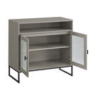 Elle Fluted 2 Doors Cabinet Plaza Taupe