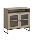 Elle Fluted 2 Doors Cabinet SK185 Brown Elm