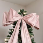 Extra Large Blush Pink Velvet Christmas Bow - 70cm x 140cm