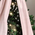 Extra Large Blush Pink Velvet Christmas Bow - 70cm x 140cm