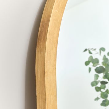 Extra Large Gilded Gold Arched Frame Leaner/Wall Mirror - 190cm x 110cm