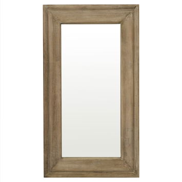 Extra Large Natural Wooden Framed Wall Mirror - 200cm x 100cm