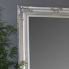 Extra Large Ornate Silver Wall / Floor / Leaner Mirror 100cm x 200cm