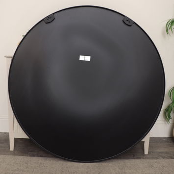 Extra Large Round Black Wall Mirror 120cm x 120cm (1.2 M x 1.2 M)