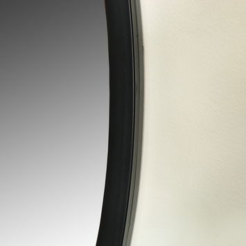 Extra Large Round Black Wall Mirror 120cm x 120cm (1.2 M x 1.2 M)