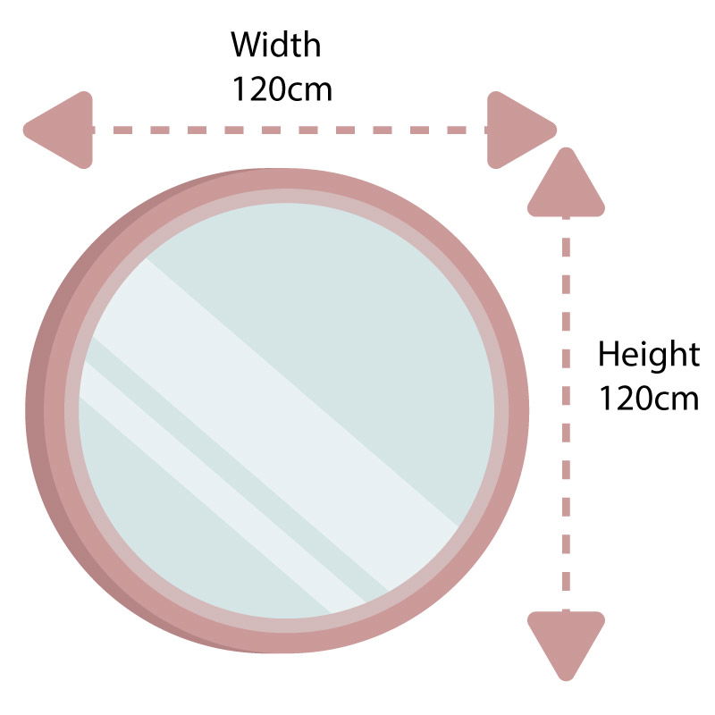 Large Round Black Wall Mirror Melody Maison