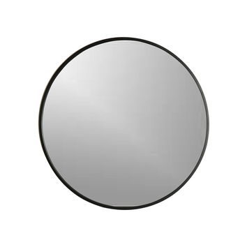 Extra Large Round Black Wall Mirror 120cm x 120cm