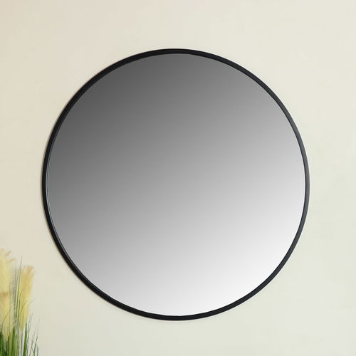 Extra Large Round Black Wall Mirror 120cm x 120cm (1.2 M x 1.2 M)