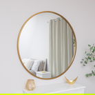 Extra Large Round Gold Wall Mirror 120cm x 120cm (1.2 M x 1.2 M)