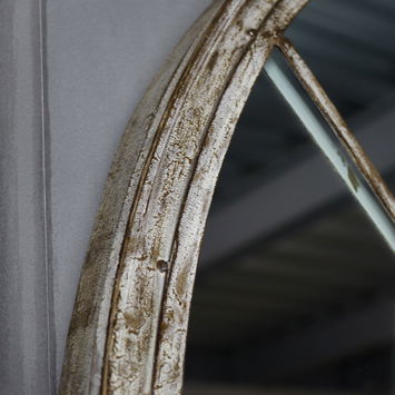 Extra Large Rustic Arched Window Mirror 67cm x 159cm