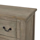 Extra Large Washed Wooden 6 Drawer Chest Of Drawers - 200cm