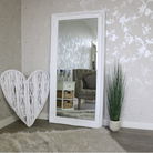  Extra Large White Ornate Wall/Floor Mirror 158cm x 78cm