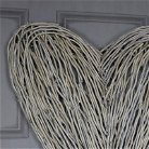 Extra Large Rustic Wicker Wall Mountable Heart