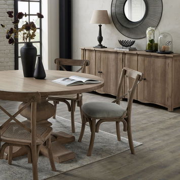 Extra Large Wooden 4 Door Sideboard - 200cm