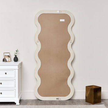 Full Length Wave Mustard Mirror