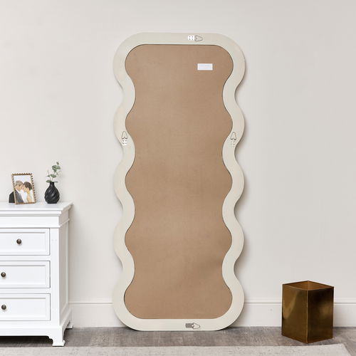 Full Length Wiggle Taupe Mirror