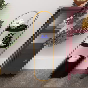 Gold and Black Metal 3 Tiered Storage Caddy - 25cm x 35.5cm