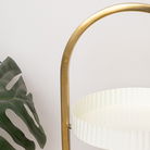 Gold and White Metal 3 Tiered Storage Caddy - 25cm x 35.5cm