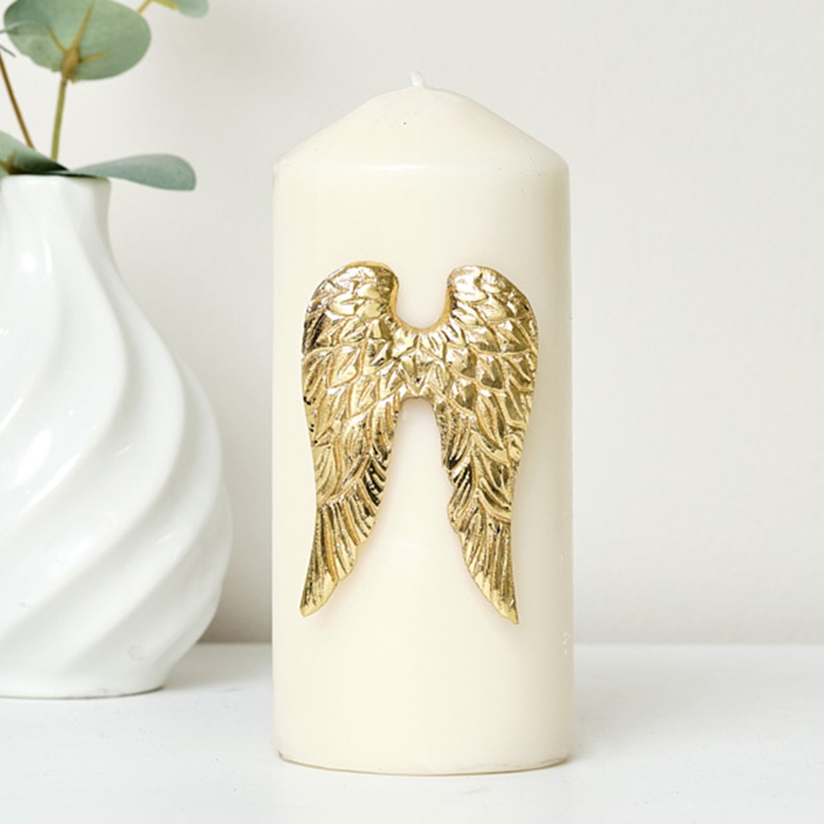 Gold Angel Wings Candle Pin