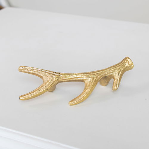 Gold Antler Drawer Handle