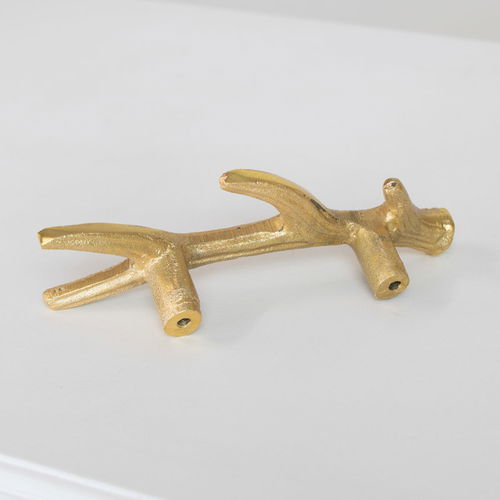 Gold Antler Drawer Handle