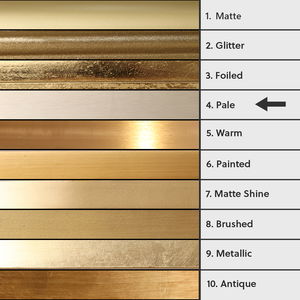 Gold Arched Wall Mirror 80cm x 60cm