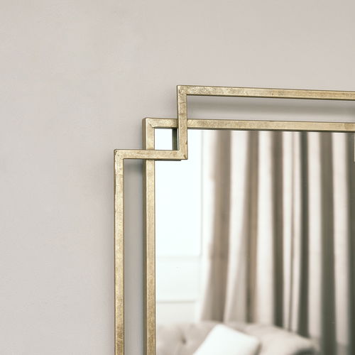 Gold Art Deco Wall Mirror 142cm x 47cm