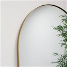 Large Gold Arched Mirror 183cm x 80cm