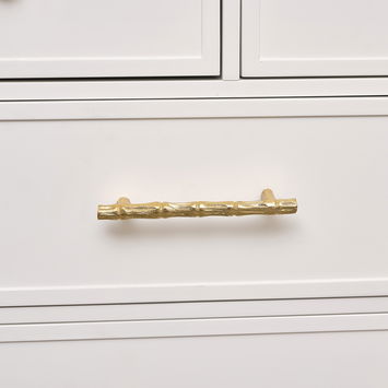 Gold Bamboo Drawer Handle