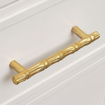 Gold Bamboo Drawer Handle