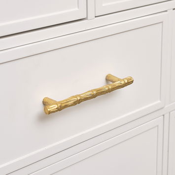 Gold Bamboo Drawer Handle