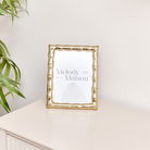 Gold Bamboo Photo Frame - 6 x 8